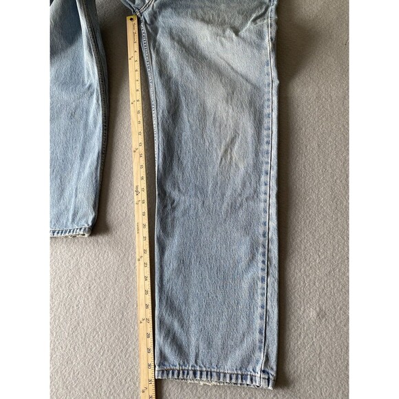 Levi 550 Jeans Mens 34x31 Blue Relaxed Straight Leg Fading Light Tag 35x32 * - Picture 6 of 15